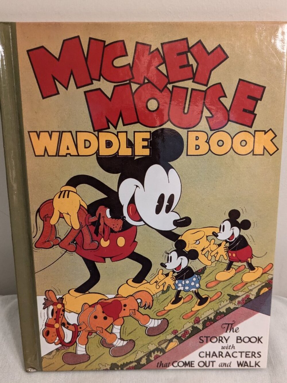 The Mickey Mouse Waddle Book 1992 Collector's Edition Book 1st Printing